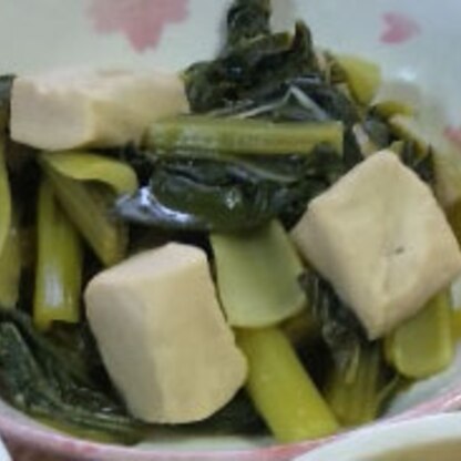 おいしいダシが高野豆腐に染みていて、とても美味しかったです。
野菜と一緒に鉄分も摂れて、嬉しい一品です。
ごちそうさまでした（＾＾）